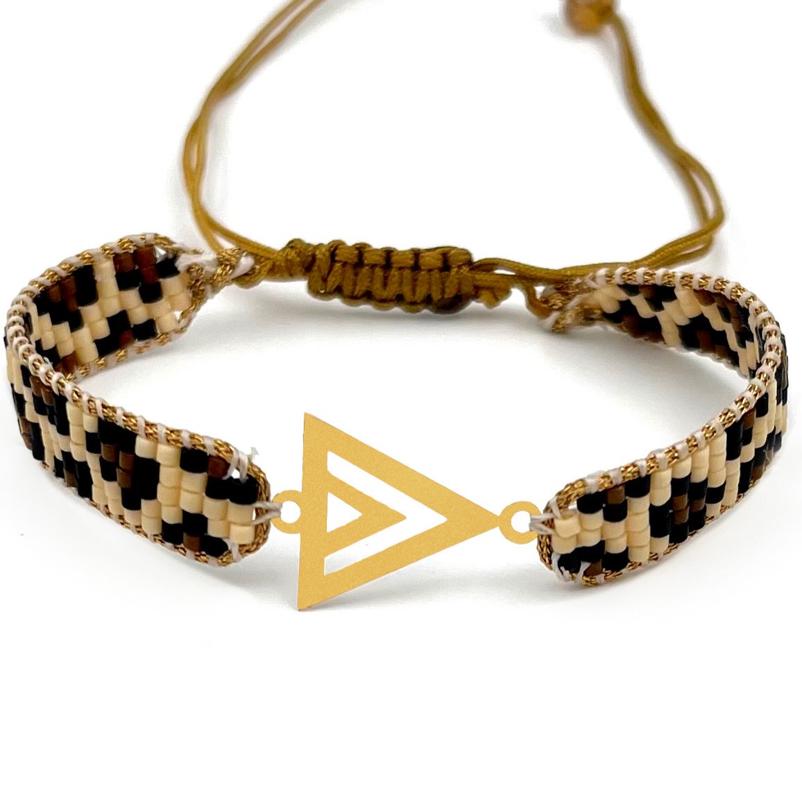 دستنبد طلا زنانه با پلاک طلا میوکی دیانا گالری کد10020