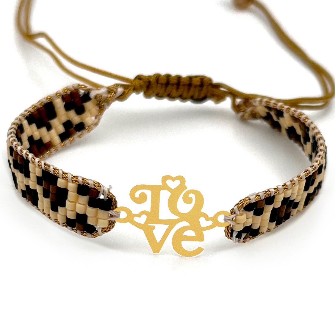 دستنبد طلا زنانه با پلاک طلا میوکی دیانا گالری کد10018