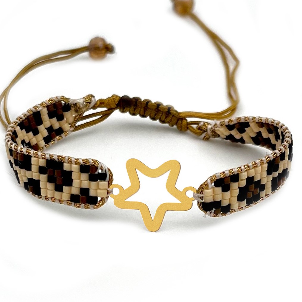 دستنبد طلا زنانه با پلاک طلا میوکی دیانا گالری کد10015