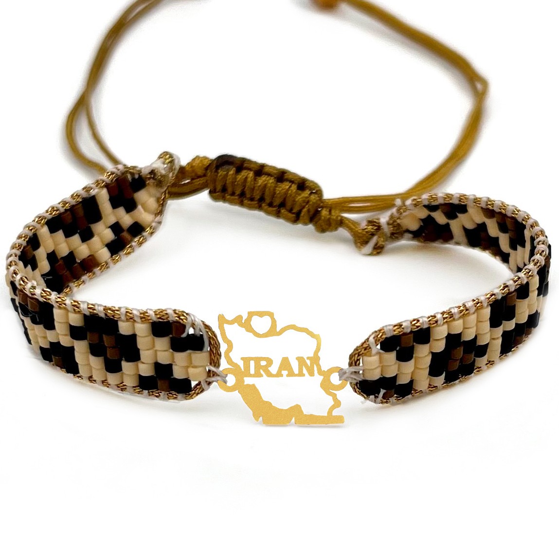 دستنبد طلا زنانه با پلاک طلا میوکی دیانا گالری کد10011