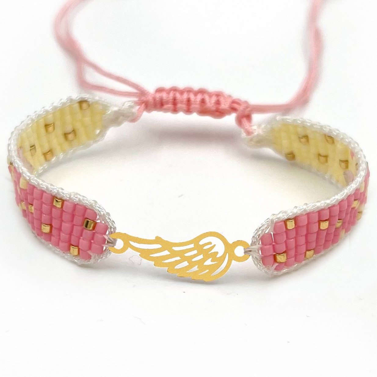 دستنبد طلا زنانه با پلاک طلا میوکی دیانا گالری کد09014