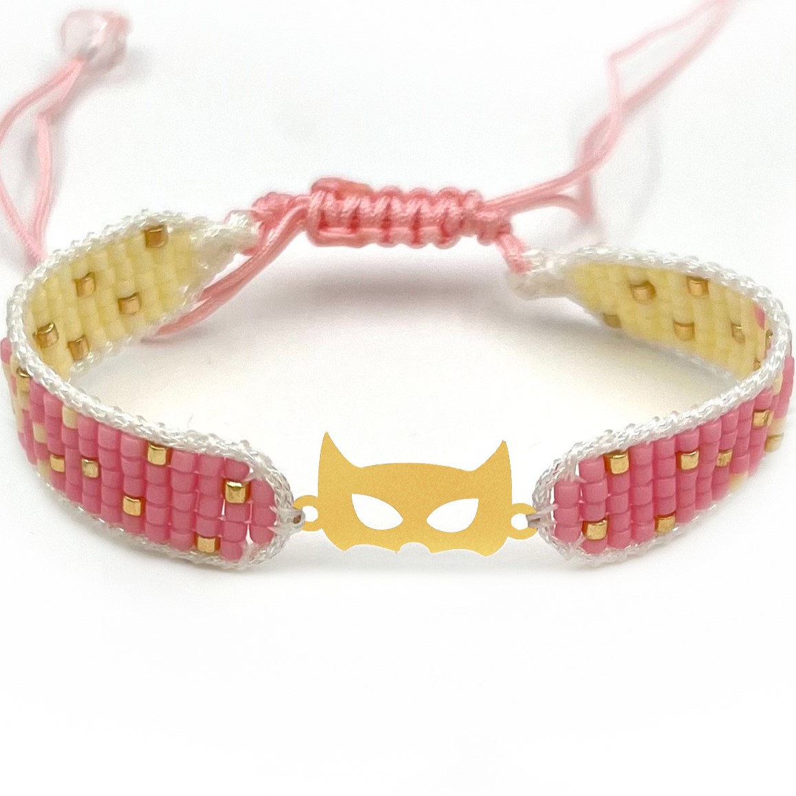 دستنبد طلا زنانه با پلاک طلا میوکی دیانا گالری کد09009