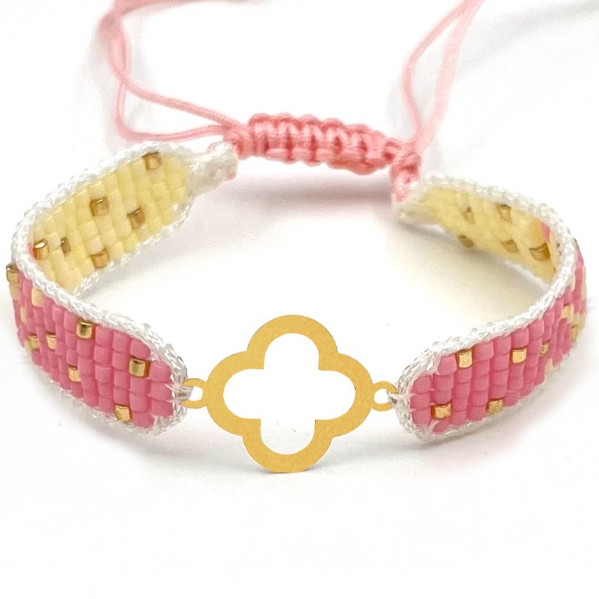 دستنبد طلا زنانه با پلاک طلا میوکی دیانا گالری کد09003