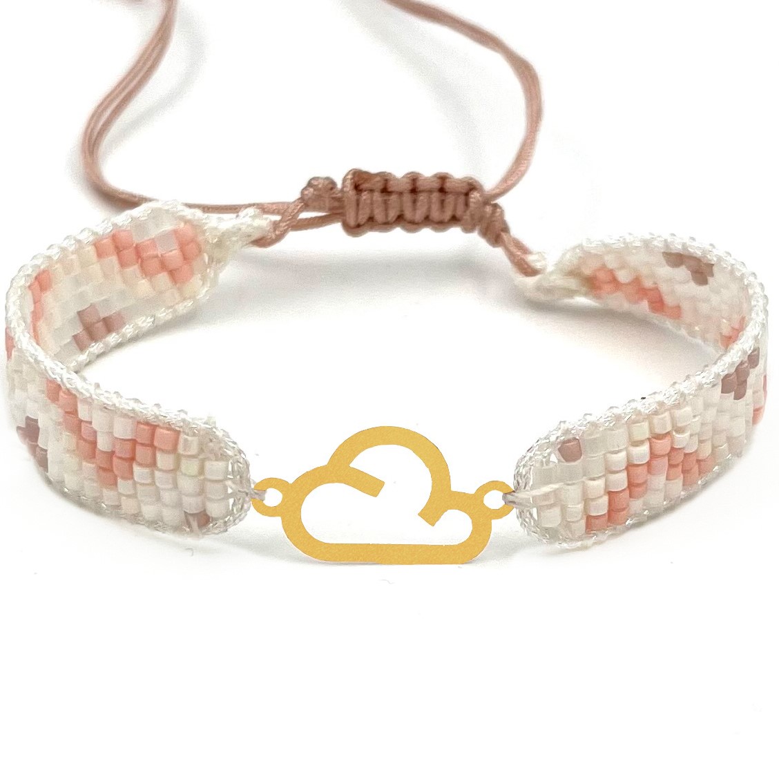 دستنبد طلا زنانه با پلاک طلا میوکی دیانا گالری کد08021