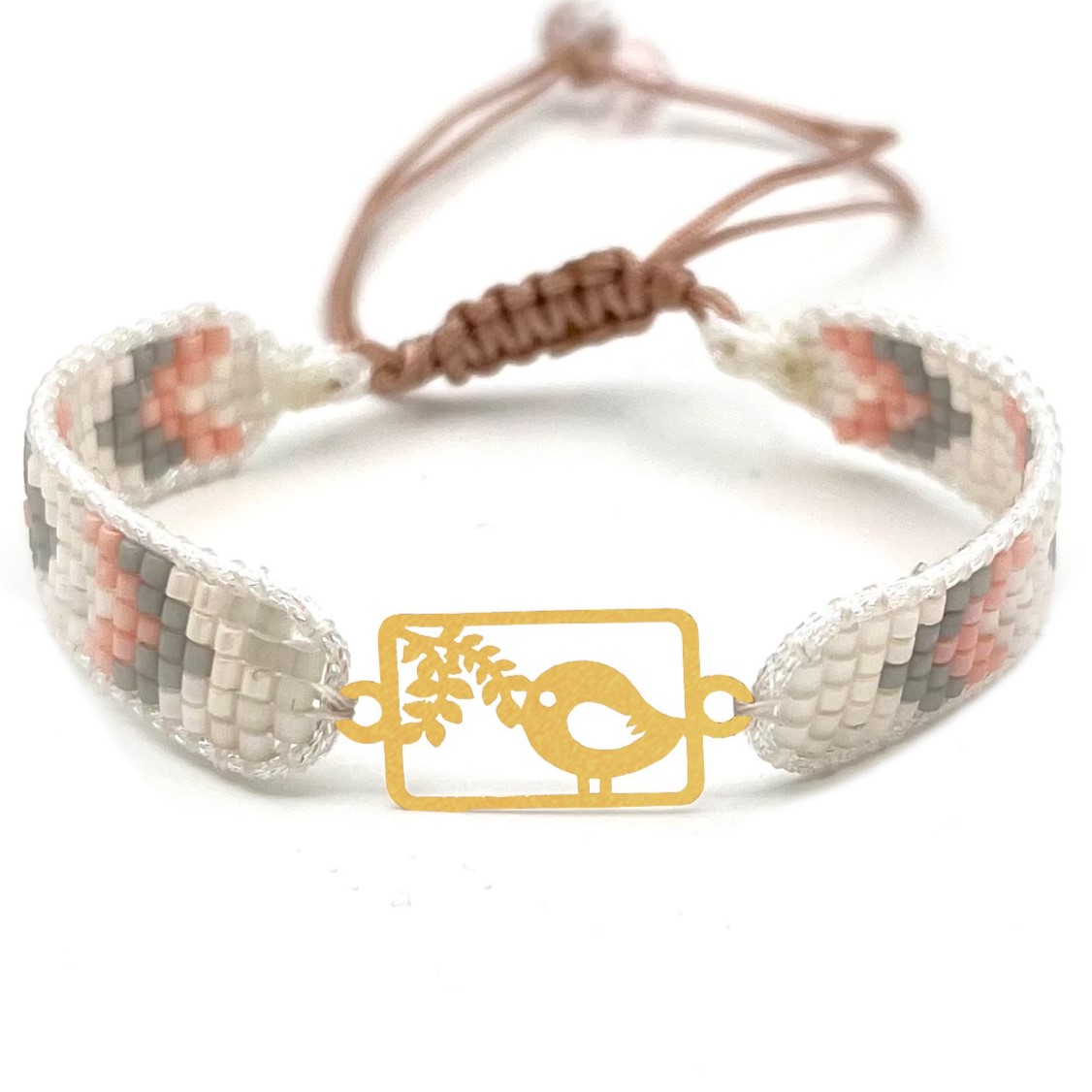 دستنبد طلا زنانه با پلاک طلا میوکی دیانا گالری کد06034