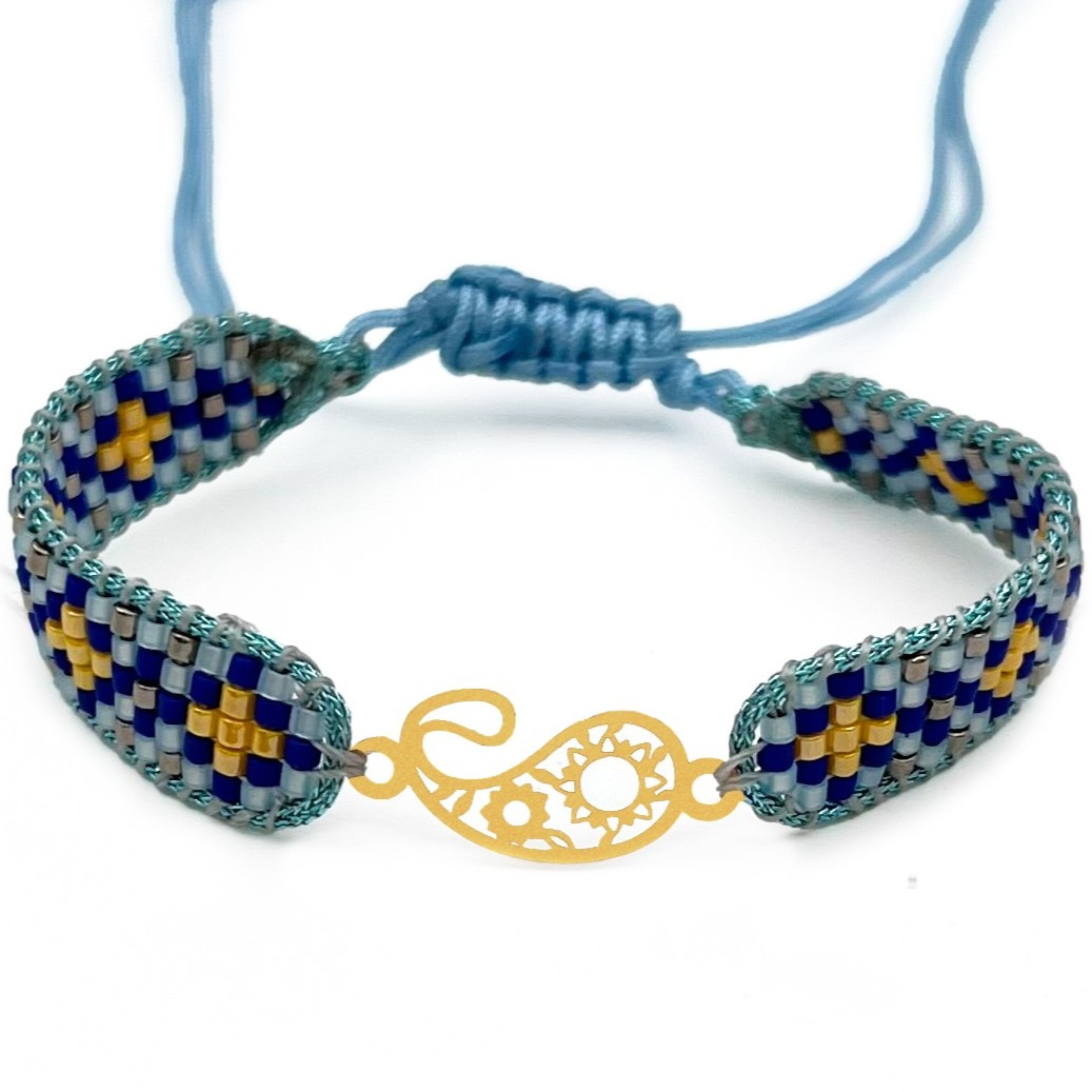 دستنبد طلا زنانه با پلاک طلا میوکی دیانا گالری کد05013