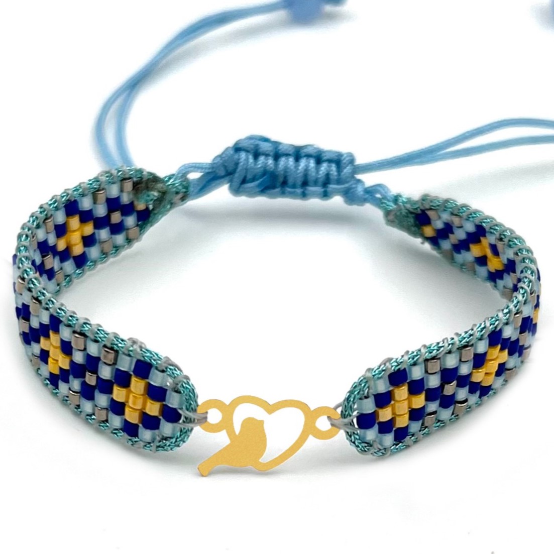 دستنبد طلا زنانه با پلاک طلا میوکی دیانا گالری کد05005