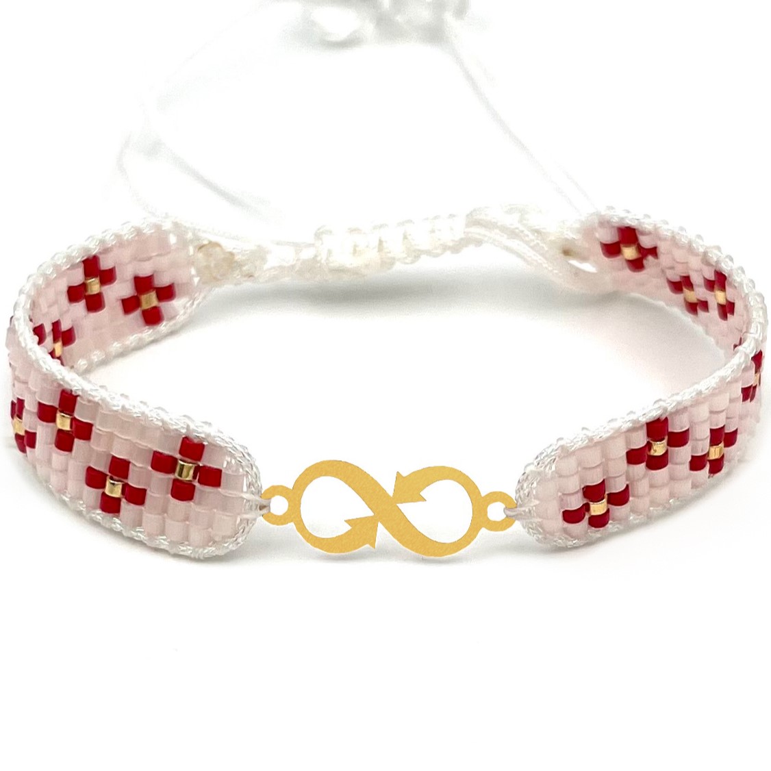 دستنبد طلا زنانه با پلاک طلا میوکی دیانا گالری کد03016