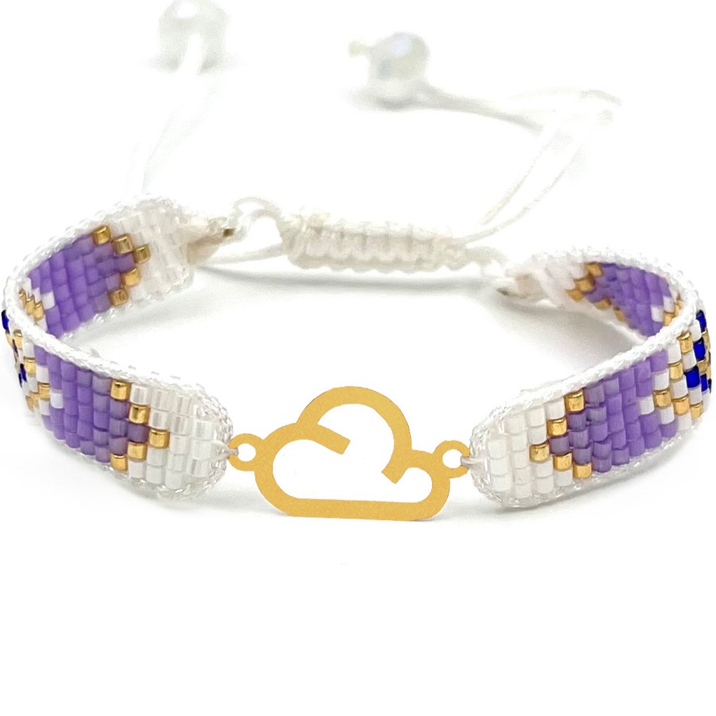 دستنبد طلا زنانه با پلاک طلا میوکی دیانا گالری کد02021