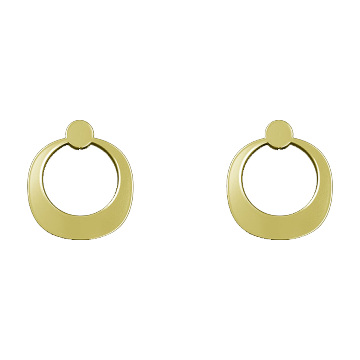 گوشواره طلا زنانه مدوپد مدل دایره تو خالی کد GA1-12352-1.50 گوشواره طلا زنانه مدوپد مدل دایره تو خالی کد GA1-12352-1.50