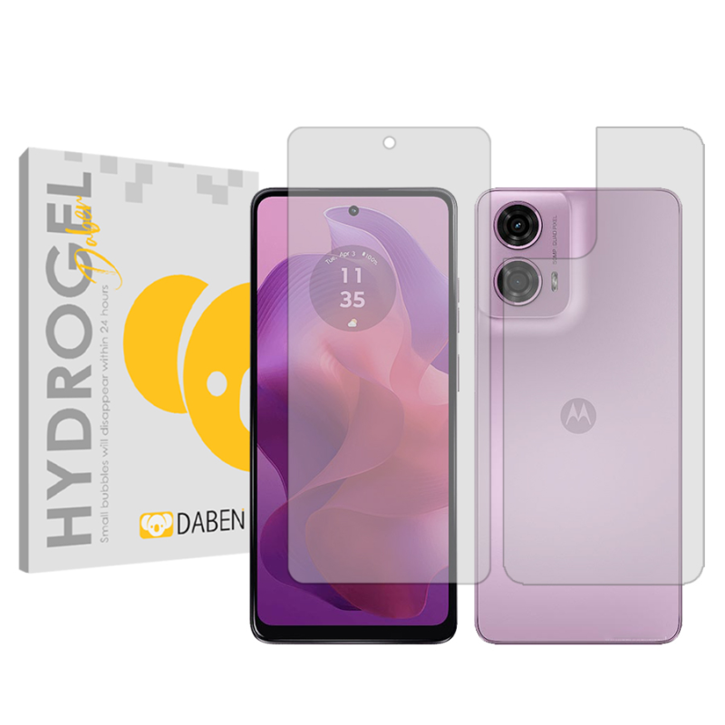 محافظ صفحه نمایش شفاف دبن مدل Tough مناسب برای گوشی موبایل موتورولا Moto G24 به همراه محافظ پشت گوشی محافظ صفحه نمایش شفاف دبن مدل Tough مناسب برای گوشی موبایل موتورولا Moto G24 به همراه محافظ پشت گوشی