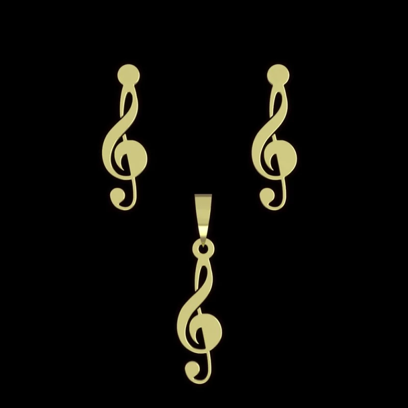 نیم ست طلا 18 عیار مدوپد مدل نت کد NA14546-1.50 نیم ست طلا 18 عیار مدوپد مدل نت کد NA14546-1.50