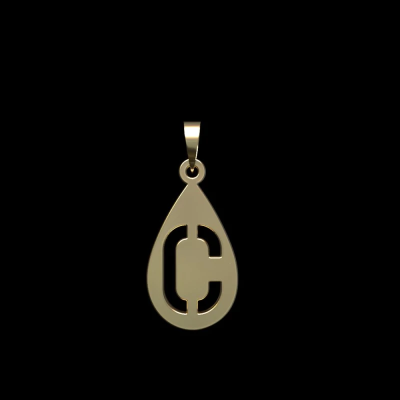 آویز طلا زنانه مدوپد مدل حرف C کد PA1-12830-0.25 آویز طلا زنانه مدوپد مدل حرف C کد PA1-12830-0.25