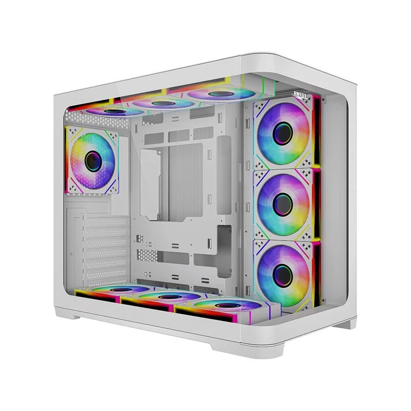 کیس کامپیوتر گیمینگ اوست مدل GT-AQ18-MW-سفید کیس کامپیوتر گیمینگ اوست مدل GT-AQ18-MW-سفید