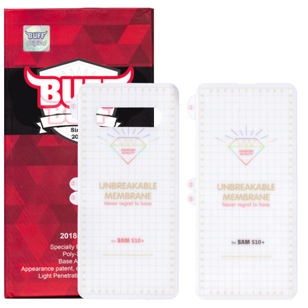 محافظ صفحه نمایش و پشت گوشی سامسونگ Galaxy S10 Plus بوف مدل Hg01 محافظ صفحه نمایش و پشت گوشی سامسونگ Galaxy S10 Plus بوف مدل Hg01