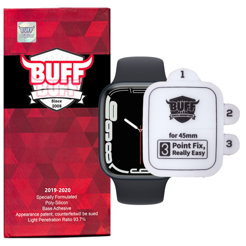 گلس اپل واچ 45 میلی متری سری 7 بوف مدل Silicone-Pro گلس اپل واچ 45 میلی متری سری 7 بوف مدل Silicone-Pro