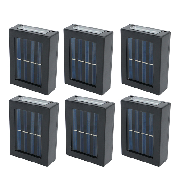 چراغ پارکی خورشیدی سولونیکس مدل 4LED-Solar-Wall Lamp مجموعه 6 عددی چراغ پارکی خورشیدی سولونیکس مدل 4LED-Solar-Wall Lamp مجموعه 6 عددی