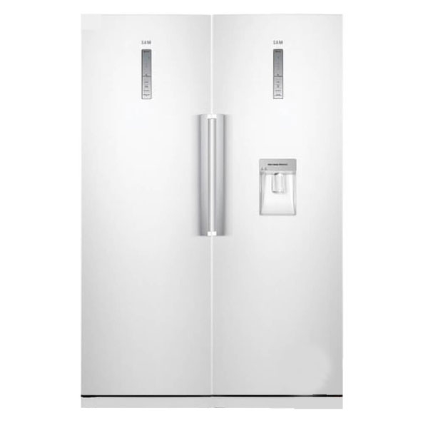یخچال فریزر دوقلو 40 فوت سام مدل RR65-RZ65/W، دارای اخطار باز ماندن درب، با ارتفاع 180، پهنای 120 و عمق 68.4 سانتیمتر، کیزان مصرف انرژی A، دارای 5 طبقه در یخچال و 5 کشو در فریزر، دارای سیستم نوفراست یخچال فریزر دوقلو 40 فوت سام مدل RR65-RZ65/W، دارای اخطار باز ماندن درب، با ارتفاع 180، پهنای 120 و عمق 68.4 سانتیمتر، کیزان مصرف انرژی A، دارای 5 طبقه در یخچال و 5 کشو در فریزر، دارای سیستم نوفراست