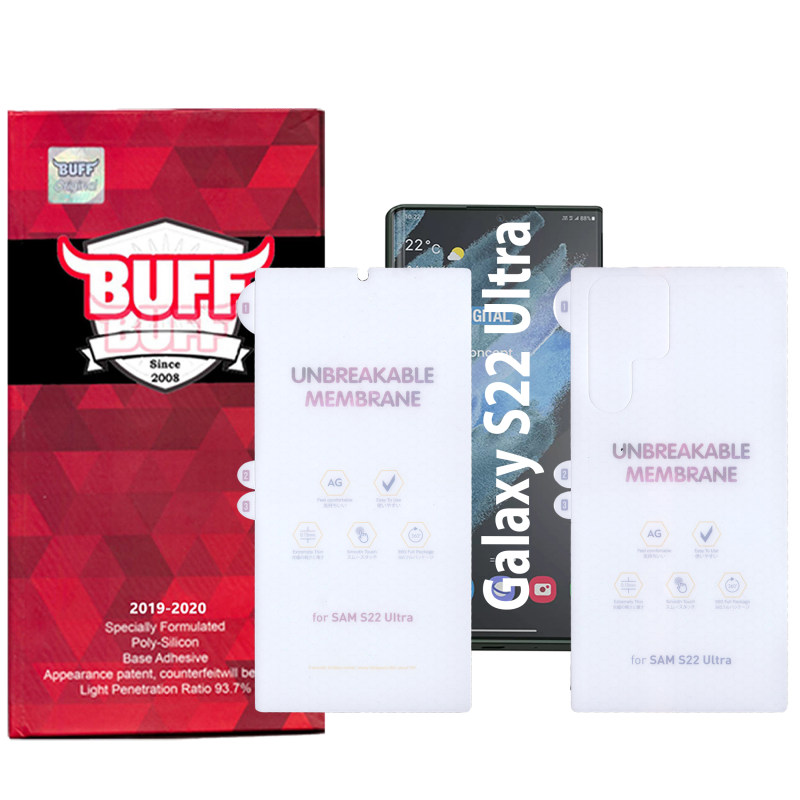 محافظ صفحه نمایش و پشت گوشی سامسونگ Galaxy S22 Ultra بوف مات مدل Hydrogel-Matte محافظ صفحه نمایش و پشت گوشی سامسونگ Galaxy S22 Ultra بوف مات مدل Hydrogel-Matte