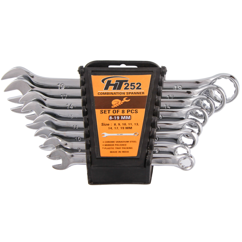 مجموعه 8 عددی آچار یکسر تخت یکسر رینگی مدل HT 252 مجموعه 8 عددی آچار یکسر تخت یکسر رینگی مدل HT 252