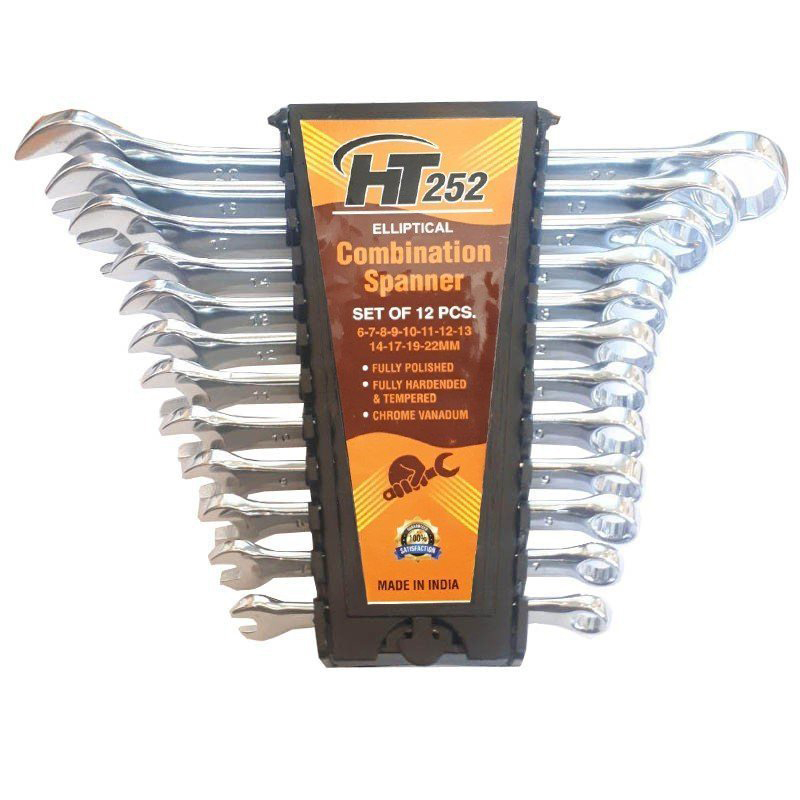 مجموعه 12 عددی آچار یکسر تخت یکسر رینگی اچ تی مدل HT0-252 مجموعه 12 عددی آچار یکسر تخت یکسر رینگی اچ تی مدل HT0-252