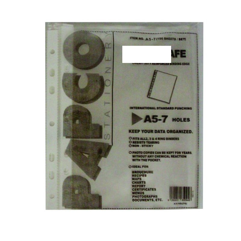 کاور کاغذ A5 پاپکو کد A5-7 بسته 100 عددی کاور کاغذ A5 پاپکو کد A5-7 بسته 100 عددی