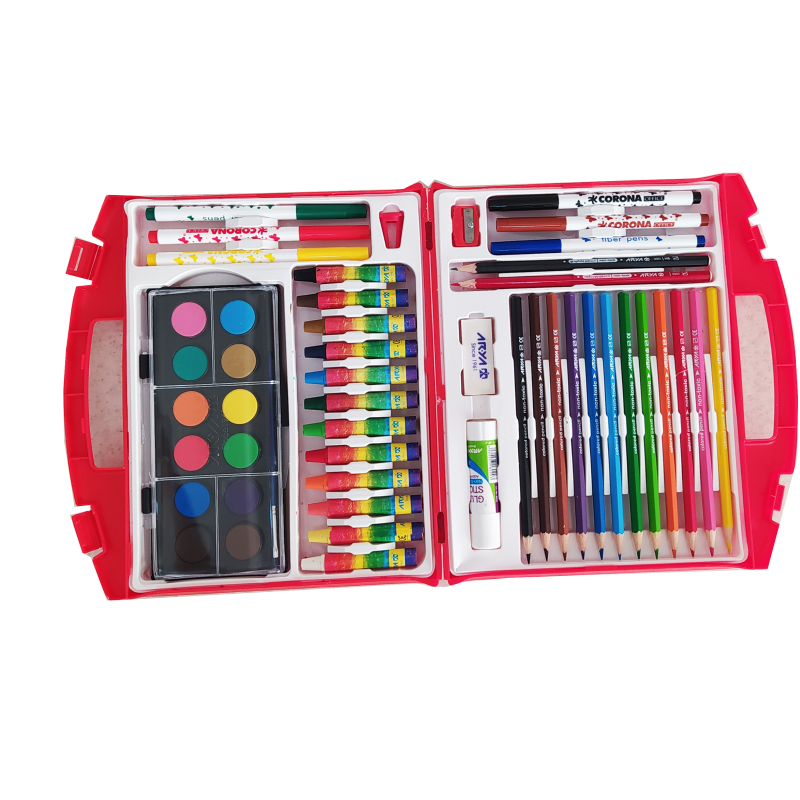 بسته لوازم التحریر آریا مدل کیفی کد 23 مجموعه 48 عددی بسته لوازم التحریر آریا مدل کیفی کد 23 مجموعه 48 عددی