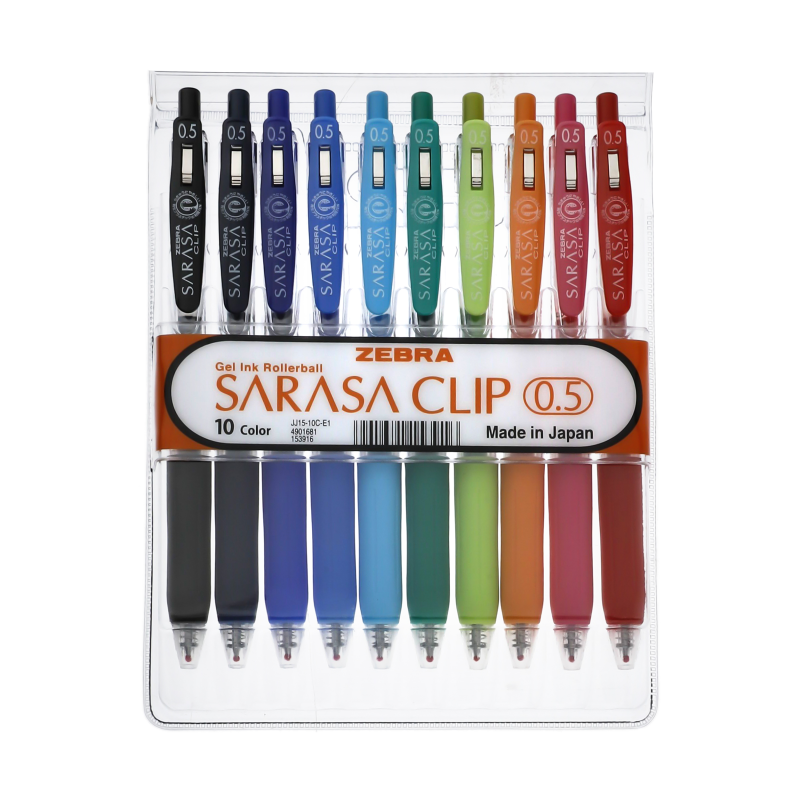 روان نویس زبرا مدل Sarasa Clip بسته 10 عددی روان نویس زبرا مدل Sarasa Clip بسته 10 عددی