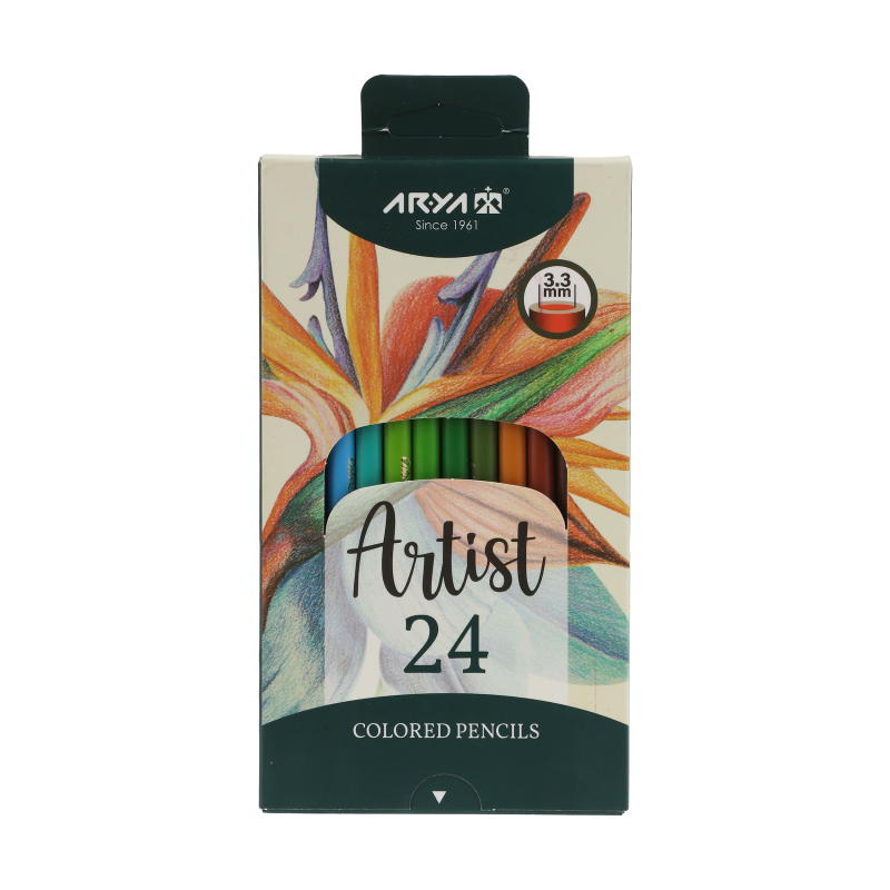 مداد رنگی 24 رنگ آریا مدل Artist مداد رنگی 24 رنگ آریا مدل Artist
