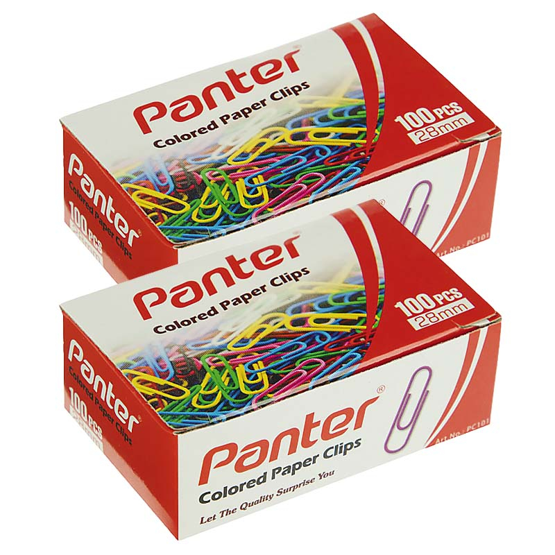 گیره کاغذ پنتر مدل پورپکانی بسته 2 عددی گیره کاغذ پنتر مدل پورپکانی بسته 2 عددی