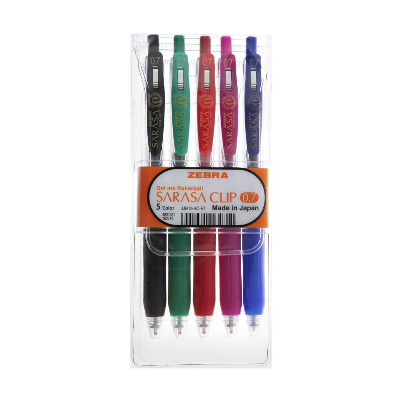 روان نویس زبرا مدل ساراسا کلیپ بسته 5 عددی روان نویس زبرا مدل ساراسا کلیپ بسته 5 عددی