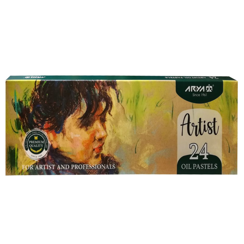 پاستل روغنی 24 رنگ آریا مدل Permium-03 کد 129584 پاستل روغنی 24 رنگ آریا مدل Permium-03 کد 129584