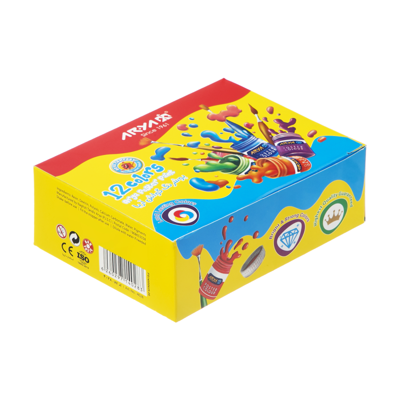 گواش 12 رنگ آریا مدل 4028 گواش 12 رنگ آریا مدل 4028