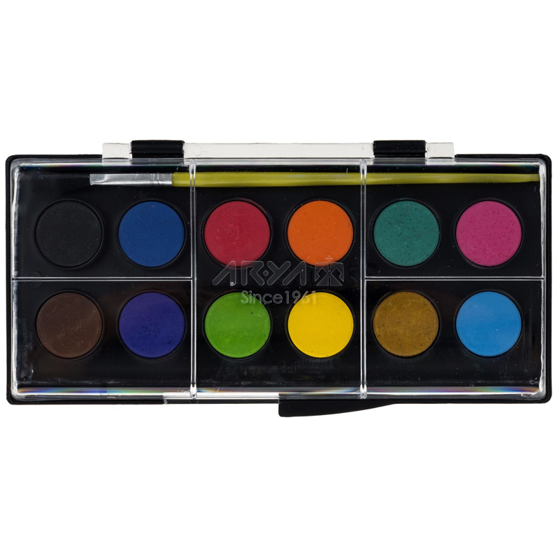 آبرنگ 12 رنگ آریا کد 2-5008 آبرنگ 12 رنگ آریا کد 2-5008