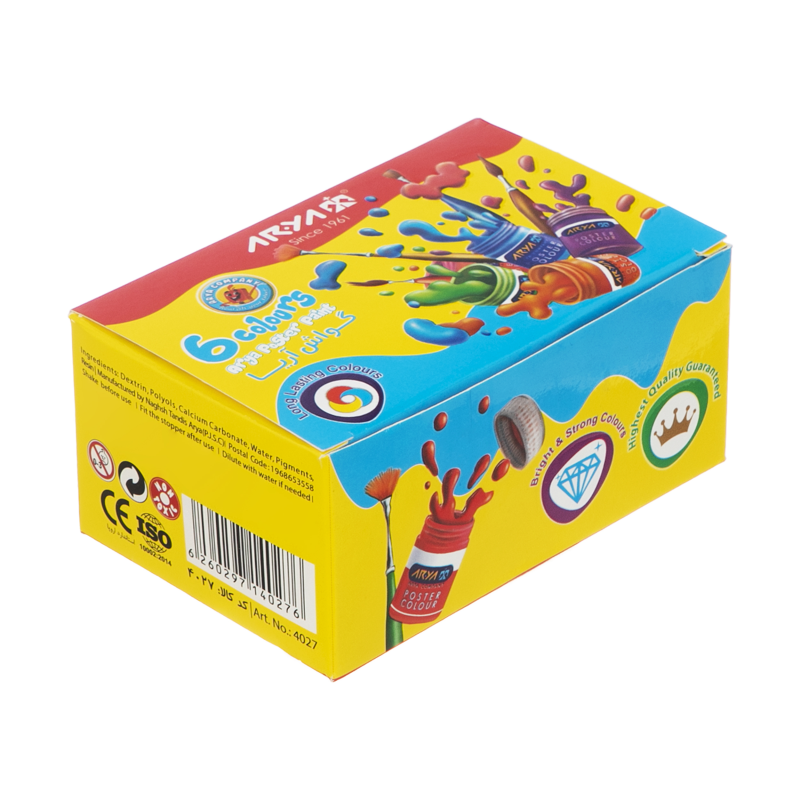 گواش 6 رنگ آریا مدل 4027 گواش 6 رنگ آریا مدل 4027