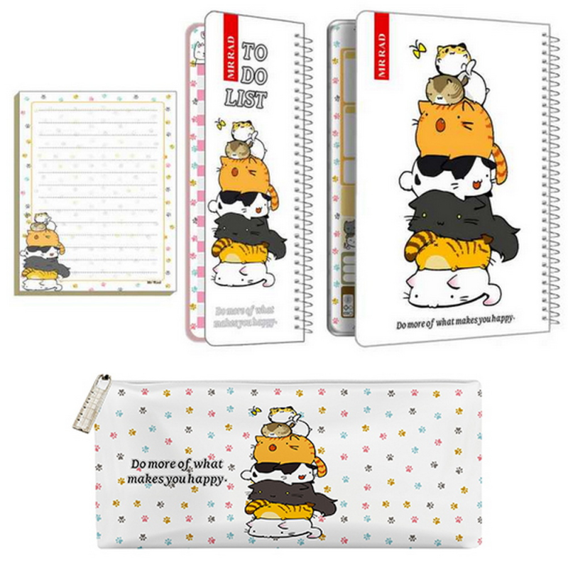 دفتر برنامه ریزی مستر راد مدل گربه فانتزی کد fiory 2075 به همراه جامدادی مجموعه 4 عددی دفتر برنامه ریزی مستر راد مدل گربه فانتزی کد fiory 2075 به همراه جامدادی مجموعه 4 عددی