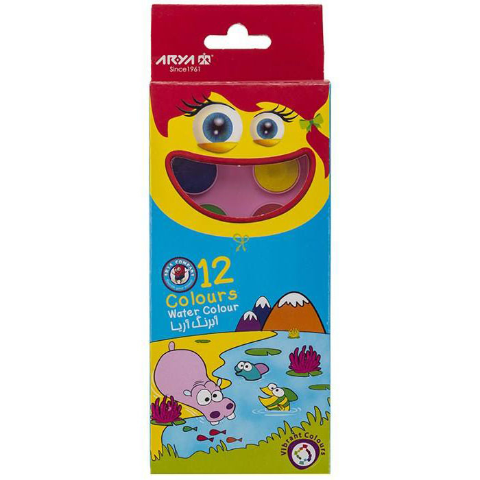 آبرنگ 12 رنگ آریا کد 5003 آبرنگ 12 رنگ آریا کد 5003