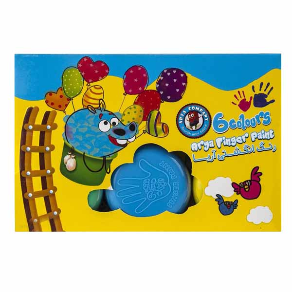 رنگ انگشتی 6 رنگ آریا کد 65171 رنگ انگشتی 6 رنگ آریا کد 65171