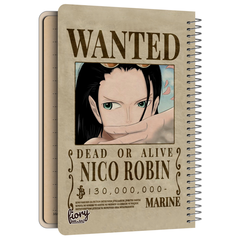 دفترچه یادداشت مستر راد مدل cheeck box طرح انیمه کد Nico Robin 2217