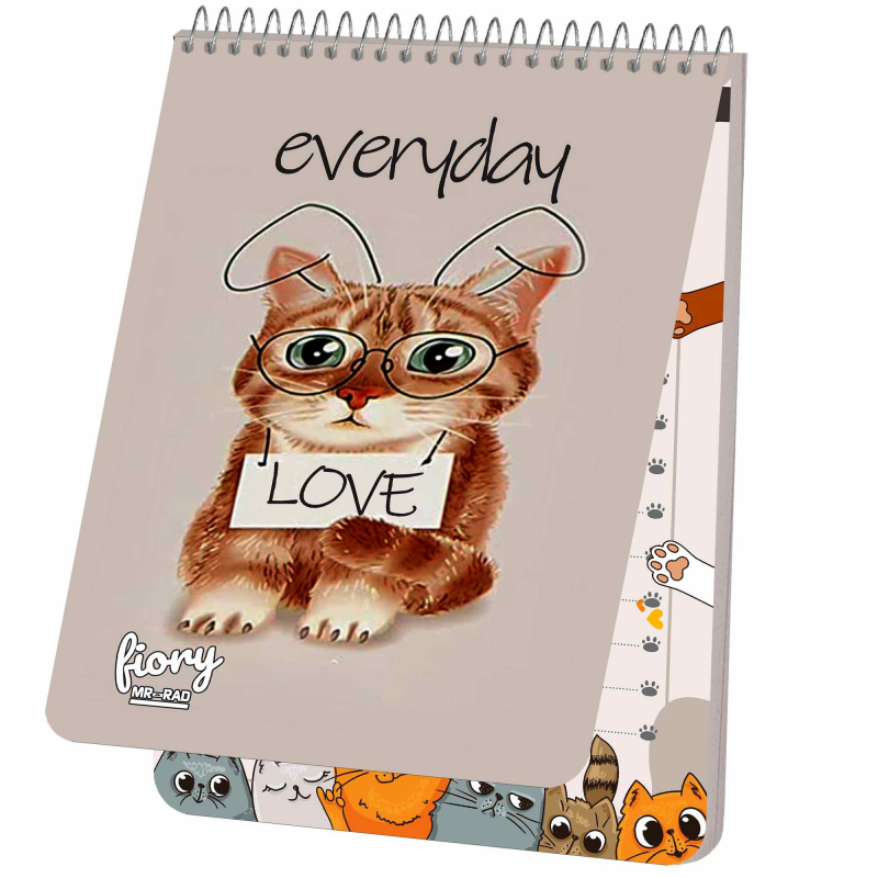 دفترچه یادداشت مستر راد طرح گربه فانتزی کد fiory 1774 دفترچه یادداشت مستر راد طرح گربه فانتزی کد fiory 1774