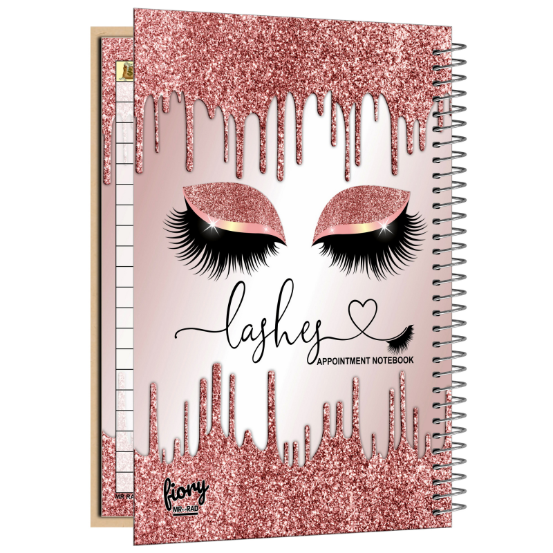 دفتر یادداشت مستر راد مدل نوبت دهی خدمات مژه طرح لیفت و لمینت کد fiory 2358 دفتر یادداشت مستر راد مدل نوبت دهی خدمات مژه طرح لیفت و لمینت کد fiory 2358