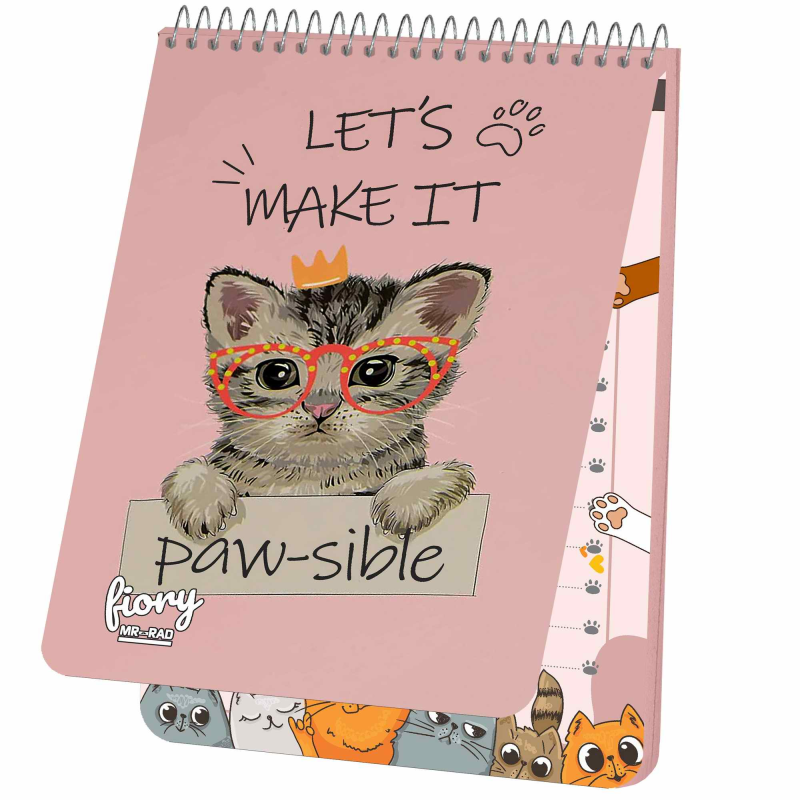 دفترچه یادداشت مستر راد طرح گربه کیوت کد fiory 1773 دفترچه یادداشت مستر راد طرح گربه کیوت کد fiory 1773