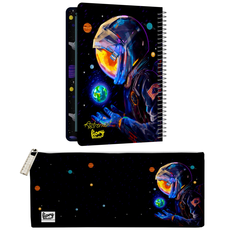 دفتر برنامه ریزی مستر راد طرح فضانورد مدل کهکشانی کد fiory 2086 به همراه جامدادی