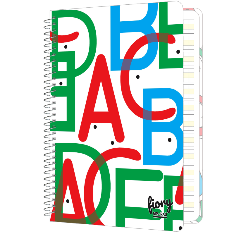 دفتر زبان مستر راد مدل شطرنجی کد fiory1743
