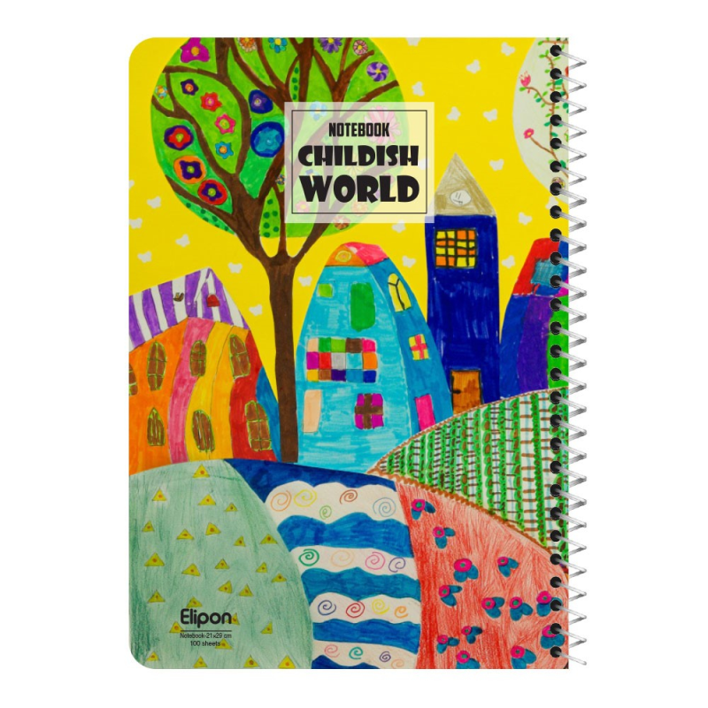 دفتر مشق 100 برگ الیپون کد 2411601 دفتر مشق 100 برگ الیپون کد 2411601