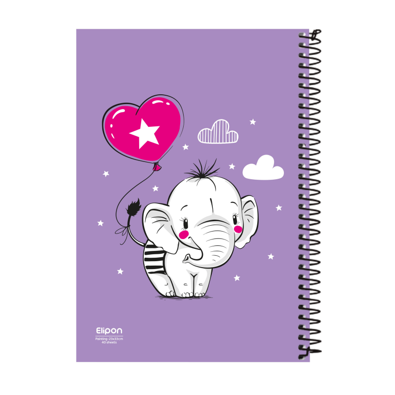 دفتر نقاشی 40 برگ الیپون کد 2531574 دفتر نقاشی 40 برگ الیپون کد 2531574
