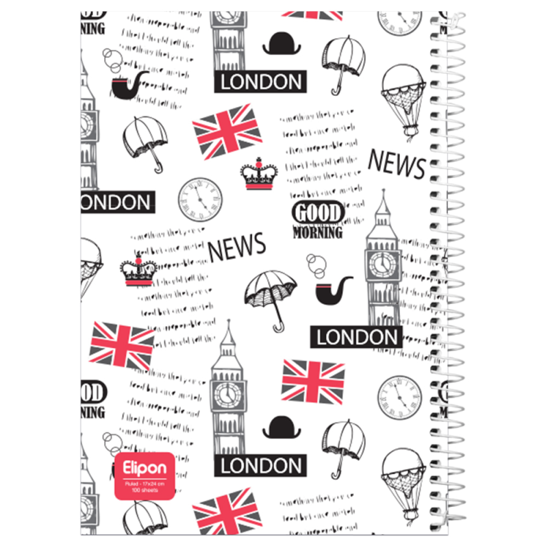 دفتر مشق 100 برگ الیپون کد 2421293  دفتر مشق 100 برگ الیپون کد 2421293