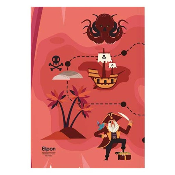 دفتر مشق 40 برگ الیپون کد 2921214 دفتر مشق 40 برگ الیپون کد 2921214