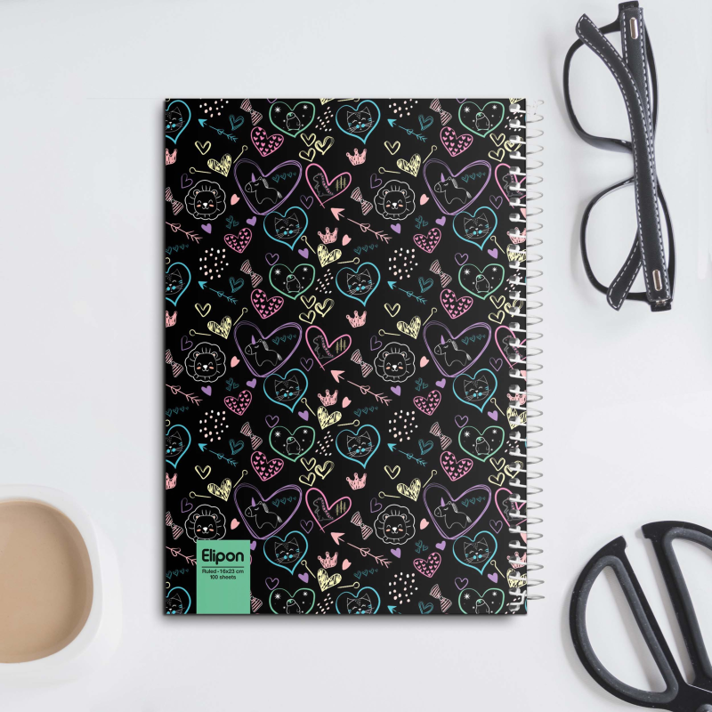 دفتر مشق 100 برگ الیپون کد 2413249