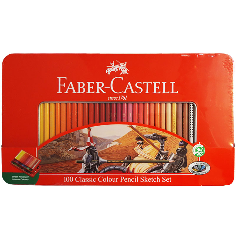 مداد رنگی 100 رنگ فابر کاستل مدل classic مداد رنگی 100 رنگ فابر کاستل مدل classic